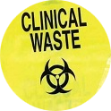 yellow clinical waste bag